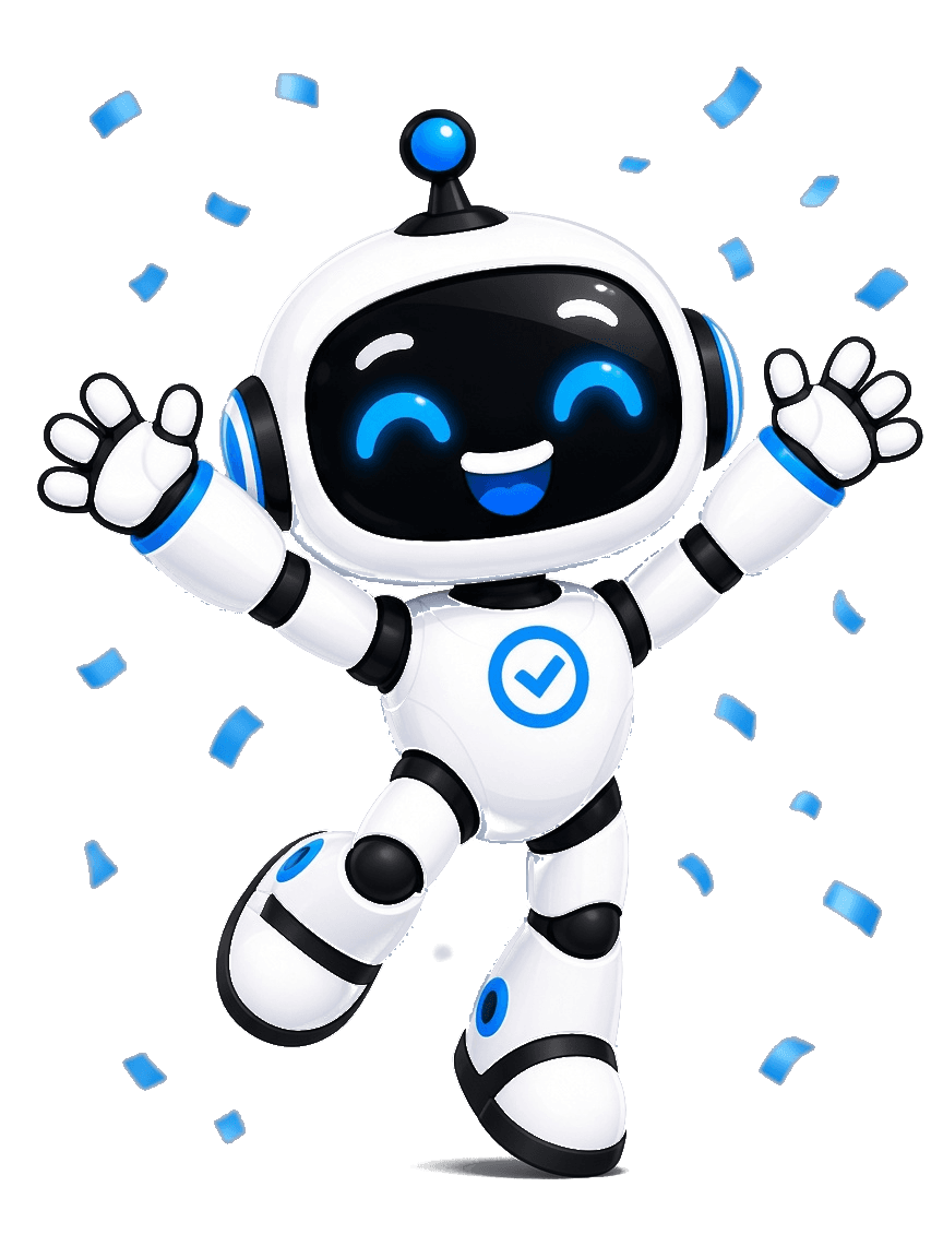 Jarvis celebrating a completed consent form