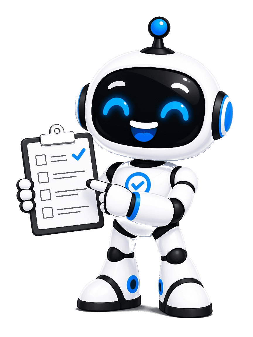 Jarvis holding a checklist clipboard